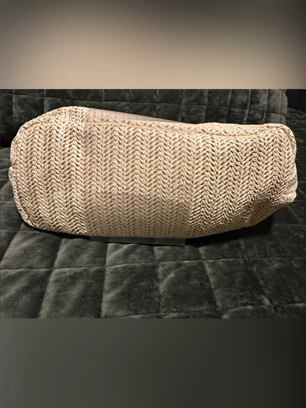 Wandering Moon Yellow Lemon Print Woven Zipper Pouch